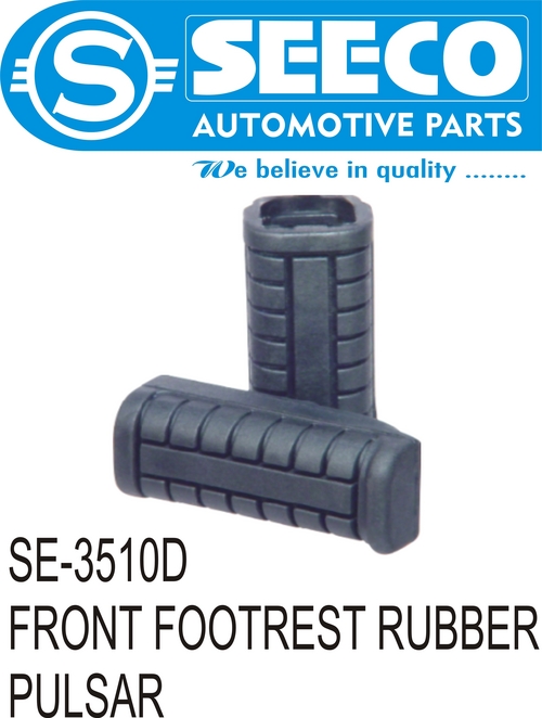 Front Footrest Rubber - Weight 100-150g, Thickness 6-8mm | Polished Finish, Durable Automotive Component