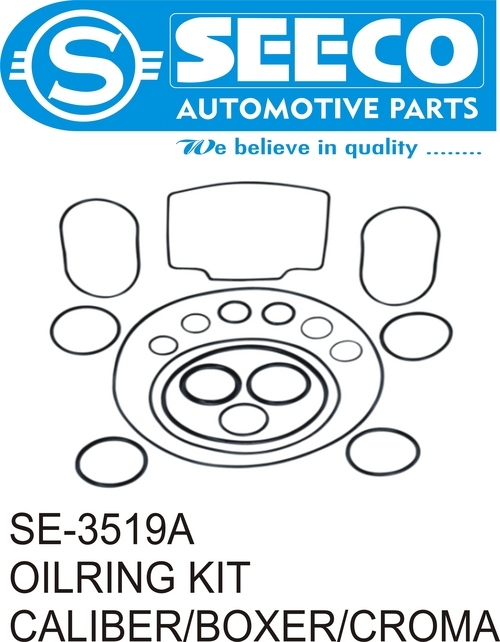 OIL RING KIT - Rubber | Polished Finish, Automotive Use, Wave Seal Lip Design for Heat Dissipation & Contaminant Exclusion