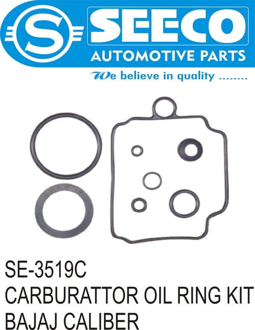 CARBURETTOR OIL RING KIT - Rubber, 0.5 - 50 Grams | Polished Finish, Patented Wave Seal Lip Design for Enhanced Lubrication and Contaminant Exclusion