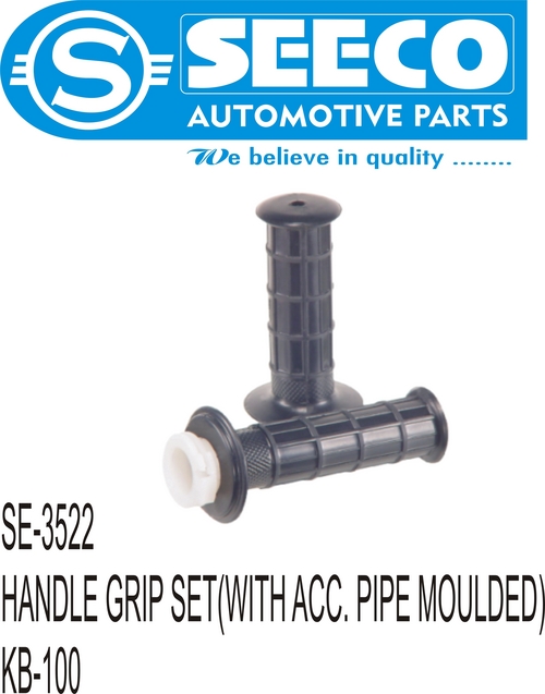 HANDLE GRIP SET - Rubber & Plastic, 5-80 Grams | Polished Finish, Designed for Automotive Use, Durable for Long-Lasting Performance