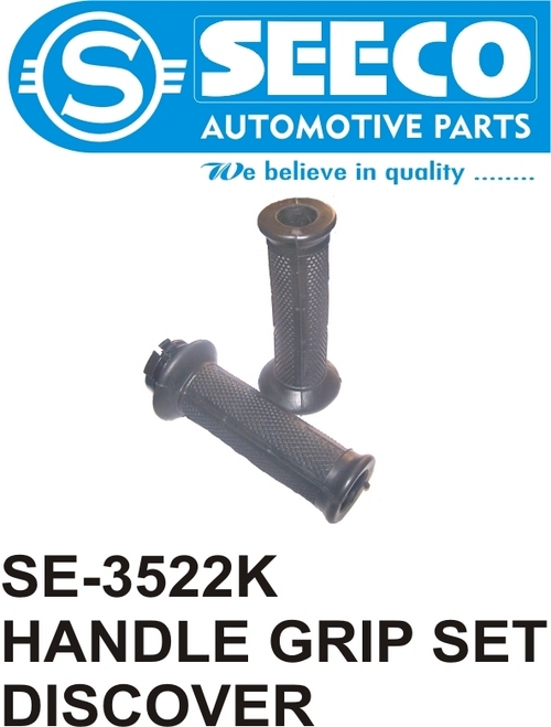 RH HANDLE GRIP SET - Rubber and Plastic Material, Powder Coated Surface Treatment, Lightweight 10-50 Grams | Designed for Two Wheelers, Enhanced Grip, Durable and Reliable Performance