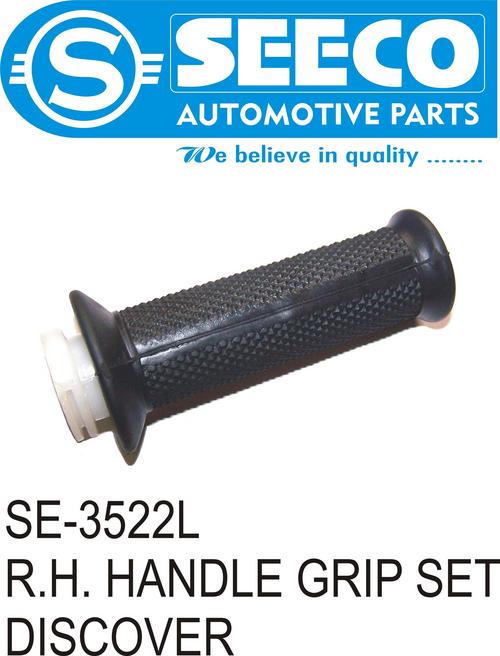 HANDLE GRIP SET (R.H.) - Rubber and Plastic, Powder Coated Finish, 10-60 Grams Weight | Designed for Two Wheelers, Robust and Durable Components