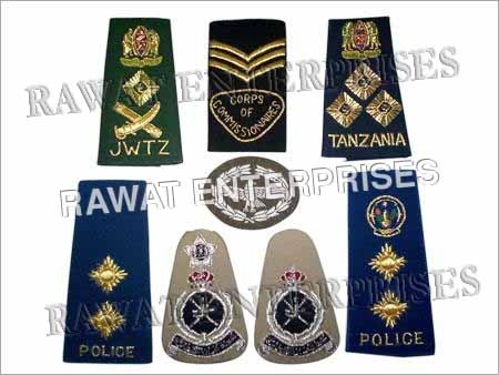 Brown And Black Military Rank Insignias