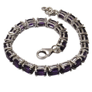 Amethyst Tennis Bracelet Chandelier Earrings