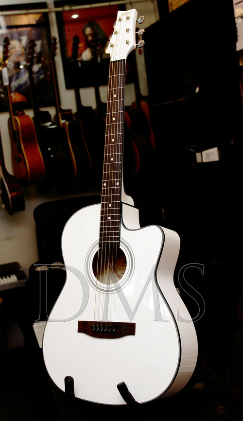 Ashton AJR-39 Acoustic Guitar White