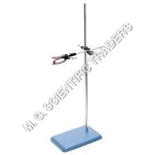 Laboratory Retort Stand - Steel Material, 200x125 mm Base, Silver Color | High Strength, Rust Resistance, Low Maintenance