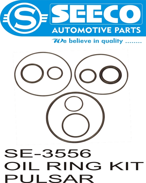 Oil Ring Kit - Rubber Material, 0.5-46 Grams Weight | Polished Finish, Designed for Automotive Applications