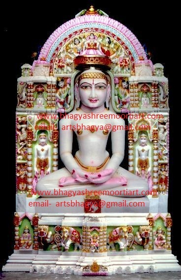 मार्बल जैन भगवान की मूर्ति