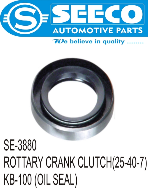 Rotary Crank Clutch - Polished Steel, 50-100 Grams Weight | Wave Seal Lip Design, Ideal for Automotive Sealing Solutions
