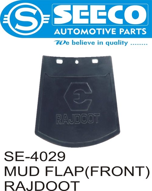 Black Mud Flap Front
