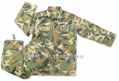 Brown And Black Combat Military Uniform