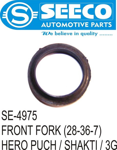 FRONT FORK - PU & Rubber Material, Wave Seal Lip Design | Polished Finish, Galvanized, 9-10 Years Working Life, Optimal Lubricant Retention