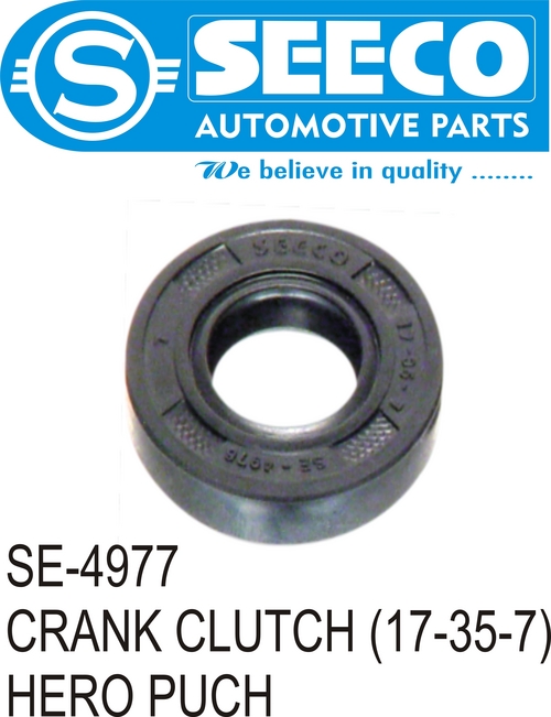 CRANK CLUTCH - PU & Rubber, Wave Seal Lip Design | Galvanized Finish, Polished Surface, 9-10 Years Working Life, Ideal for Automobile Sealing