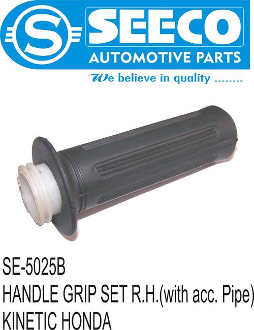 R.H. HANDLE GRIP SET (WITH ACC.PIPE) - Rubber & Plastic Material, Galvanized Surface Finish, 2-3 Years Working Life | Designed for Automotive Industry Use