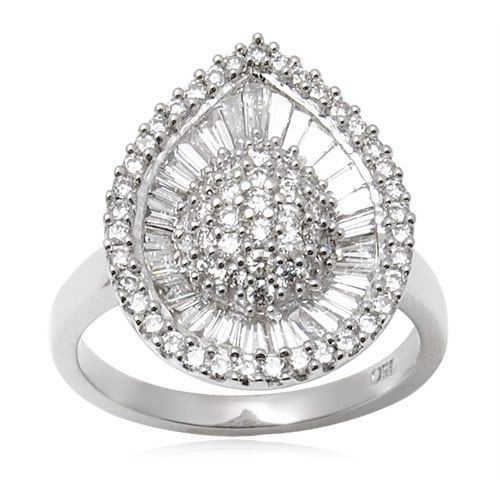 White Gold Ring, New Design Gold Finger Ring, Dia Diamond Clarity: Fl