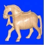 प्राचीन लकड़ी का घोड़ा