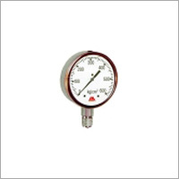 Industrial Pressure Gauge - Stainless Steel, Analog Display, Grey and White Color | Accurate Measurement, Moisture and Corrosion Resistance, Custom Processing