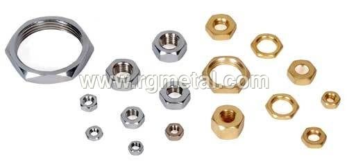 Golden Brass Hex Nuts