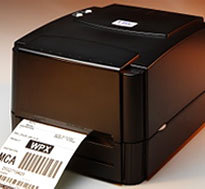 Printronix Barcode Printer - Plastic Material, 4 Inch Print Width, 300 Meter Max Ribbon Length | Automatic Operation, Compact Design, 200 DPI Print Resolution, Low Maintenance, Fast Print Speed