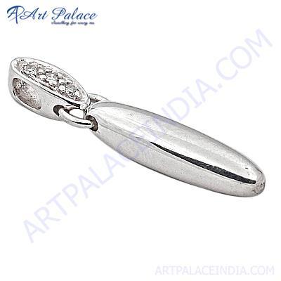 Latest Cubic Zirconia Sterling Silver Pendant