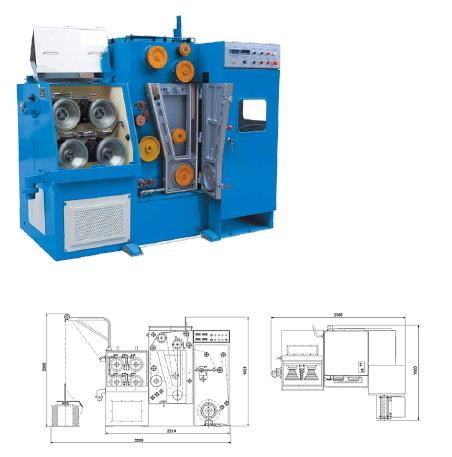 Medium Wire Drawing Machine With Annealer