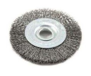 Circular Wheel Brush - Diameter 95.2mm, Thickness 3/4 Inch | Ideal for Polishing, Deburring & Cleaning of Tubes with High-Powered Performance