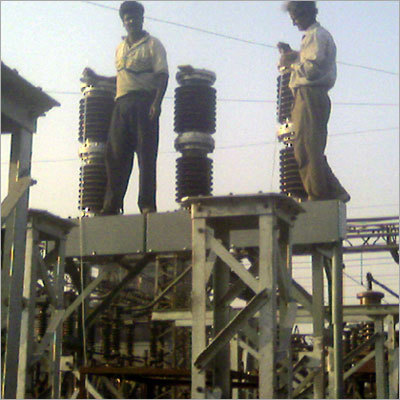 33kv स्विचेज़ यार्ड कार्य प्रगति पर है