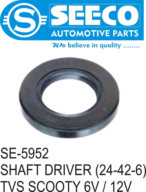 SHAFT DRIVER - PU & Rubber, 50-110 Grams | Polished Finish, Wave Seal Lip Design for Lubricant Retention & Contaminant Exclusion