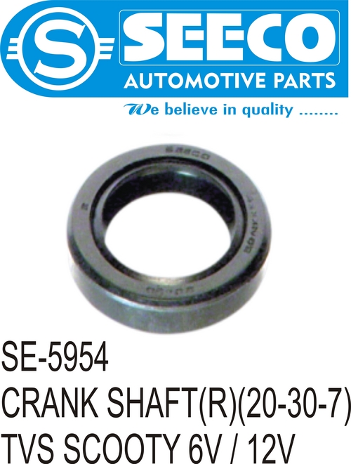 CRANK SHAFT - PU & Rubber Material, Polished Finish, 50-110 Grams, Working Life 8-10 Years | Wave Seal Lip Design for Enhanced Lubricant Retention, Heat Dissipation & Contaminant Exclusion
