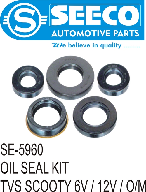 OIL SEAL KIT - PU & Rubber, 50-110 Grams | Patented Wave Seal Lip Design, Polished Finish, 8-10 Years Working Life, Heat Dissipation