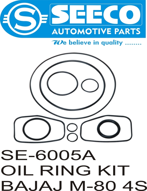 OIL RING KIT - Polished Finish, Weight 30-110g | 8-10 Years Working Life, High-Quality Rubber Components for Automotive Applications