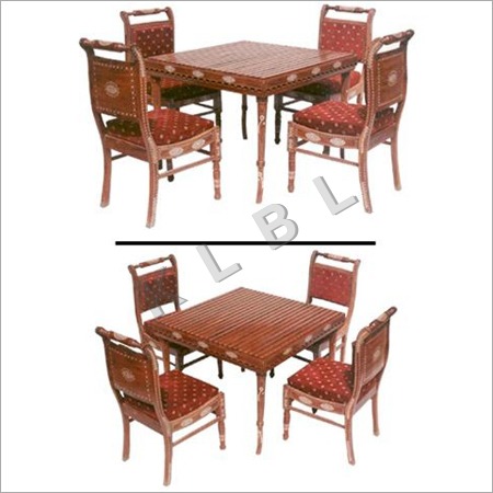Wooden inlaid chair