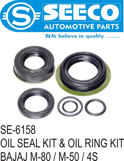 Oil Seal Kit - PU & Rubber, 8-10 Year Working Life, Polished Finish - Wave Seal Lip Design for Optimal Lubricant Retention and Contaminant Exclusion