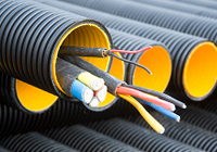 HDPE डबल वॉल कॉरुगेटेड पाइप