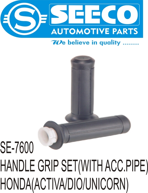 HANDLE GRIP WITH ACC. PIPE - Rubber & Plastic, 10-60 Grams | Wave Seal Lip Design for Lubricant Retention, Contaminant Exclusion, Pressure Confinement