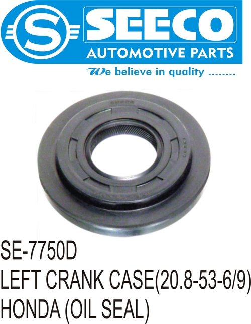LEFT CRANK CASE - PU & Rubber Material, 55-130 Grams | Polished Finish, Wave Seal Lip Design for Lubricant Retention & Contaminant Exclusion
