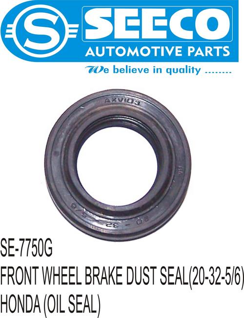 FRONT WHEEL BRAKE DUST SEAL - PU & Rubber, Weight: 55-130 Grams, Working Life: 8-10 Years | Wave Seal Lip Design, Polished Finish, Retains Lubricants