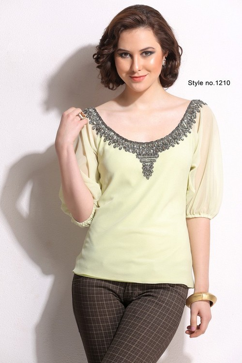 Yellow Latest Styles Tops