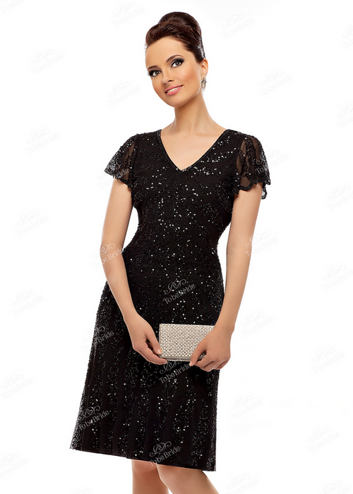 Black Women Short Dresses