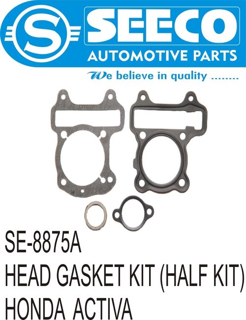 HEAD GASKET KIT (HALF KIT/DECARBONISING GASKET SET) - Stainless Steel & Rubber, Model No: 4,6 RH, Weight: 100-400g | Polished Finish, Durable Non-Stick Coating