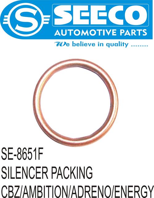 SILENCER PACKING - Aluminium, 30.5 x 20.3 x 7.6 mm, Weight: 50-200 g | Features: Polished Finish, Multi-Material Compatibility, Engine Gasket Applications