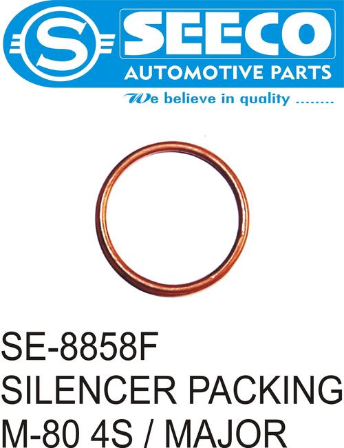 SILENCER PACKING - Aluminium & Metal, 30.5 x 20.3 x 7.6 mm, Weight: 40-150 g | Copper, Steel, Non-Asbestos, MLS, Sealed with Silicon Coating