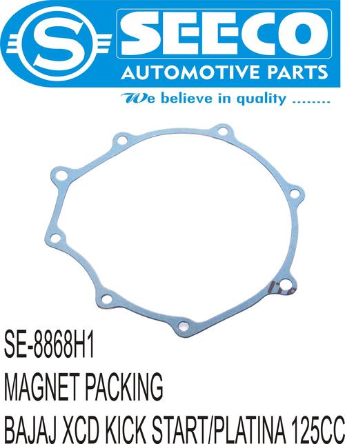 MAGNET PACKING - Copper Asbestos Gasket, 36x15mm , Polished Metal Finish, Weighing 40-120g with Silicon Sealer Coating & Non-Stick Properties