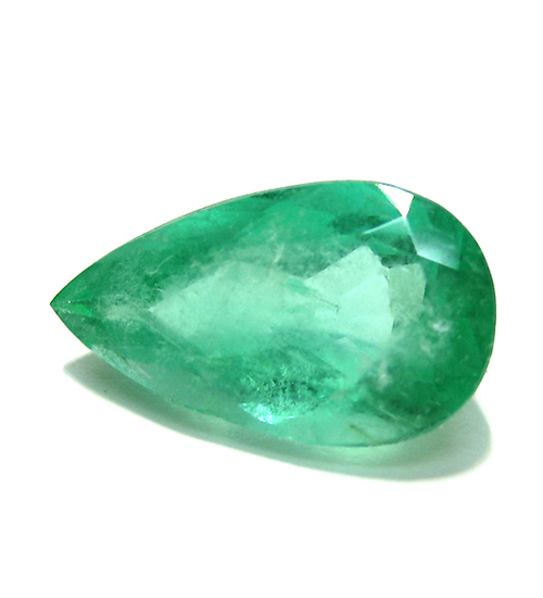 Pear Pair Emerald Stone - 18mm Synthetic Pear Cut, Fracture Filled | Customization Available, Hallmarking For 14k/18k Gold, Insured Shipping