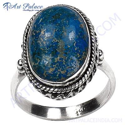 फ़िरोज़ा के साथ विक्टोरियन डिजाइनर रत्न चांदी की अंगूठी