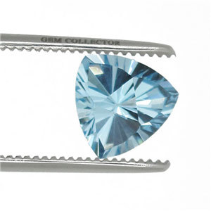 Emerald Fancy Concave Cutting Manufacturer, Concave Cut Trillion Shape Blue, Trillion Cut Blue Topaz