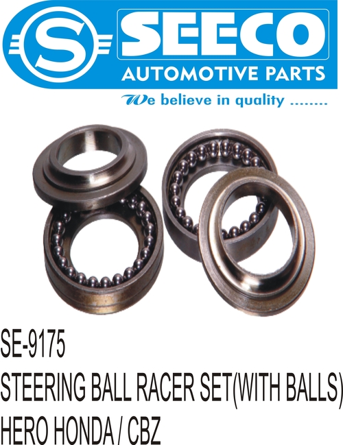 STEERING BALL RACER SET (WITH BALL) - Stainless Steel, 150-450 Grams | Polished Finish, Enhanced Operational Life of 4-6 Years