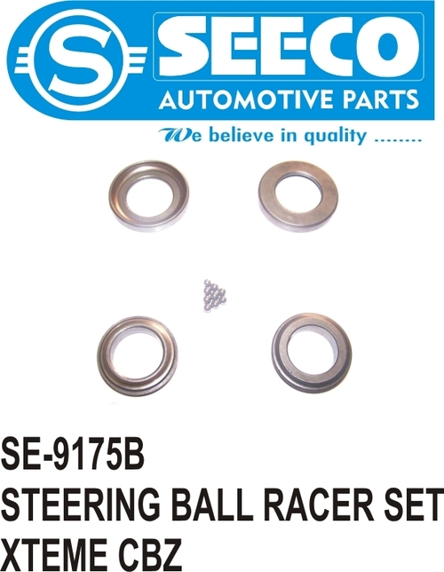 STEERING BALL RACER SET (WITH BALL) - Stainless Steel, 150-450 Grams | Polished Finish, Designed for 4-6 Years of Reliable Performance