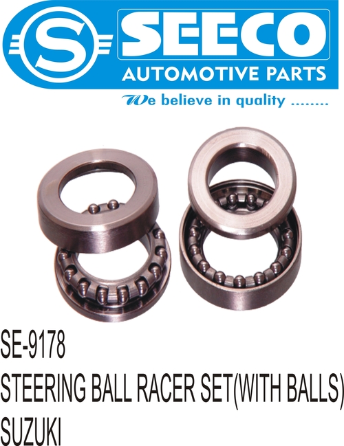 STEERING BALL RACER SET (WITH BALL) - Stainless Steel, 150-450 Grams | Polished Finish, 5-6 Years Working Life, Precision Engineering