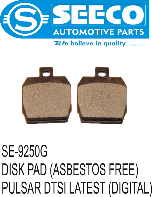 DISK PAD (ASBESTOS FREE) - Stainless Steel & Aluminium, Weight: 180-490g | High Thermal Stability, Low Fade, Anti Squeak Properties